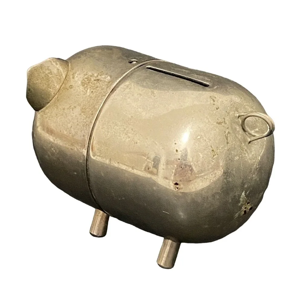 Vintage Metal Piggy Bank 5
